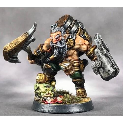 38mm 56mm Resin Model Kits Dwarves Dwarf Warrior Figure Unpainted No Color RW-012
