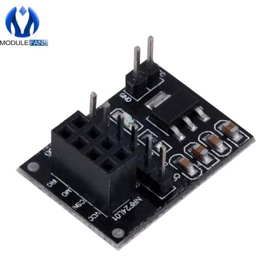 Socket Adapter Plate Board For 8Pin NRF24L01 Wireless Module Transceiver Module 51 AMS1117 Diy Electronic