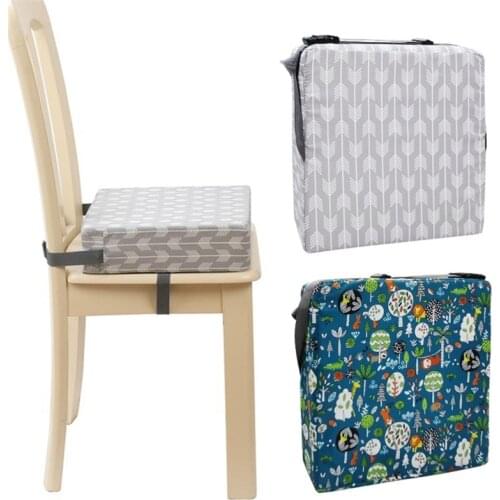 Portable High Chair Pad Booster Travel Dining Room Adjustable Detachable Washable Thicken Sponge Seat Cushion for Toddler Kids B