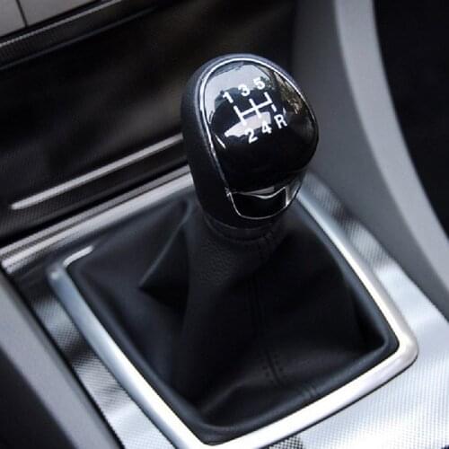 Car Gear Manuel Stick Shift Knob Leather For FORD FOCUS MK2 FL MK3 MK4 MK7 MONDEO MK3 C-MAX S-MAX TRANSIT GALAXY FIESTA