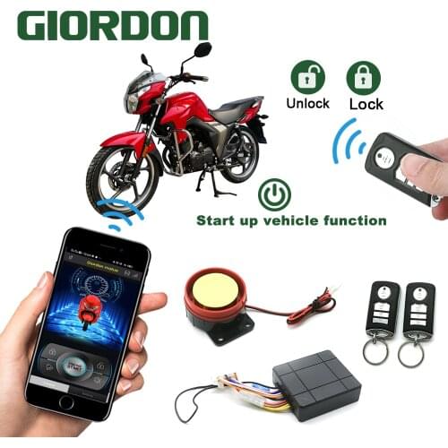 12V Car Security Alarm System Motorcycle Bike Scooter Remote Control Anti-theft Smartphones control the car