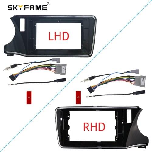 SKYFAME Car Frame Cable For HONDA CITY 2014-2018 Screen Dask Kit Fascia Frame