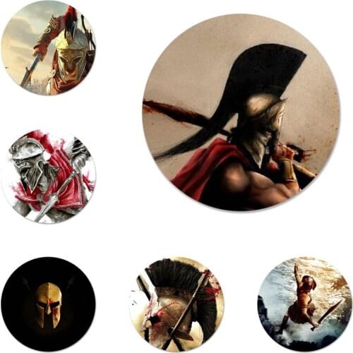 Spartan 300 Movie Icons Pins Badge Decoration Brooches Metal Badges For Backpack Decoration