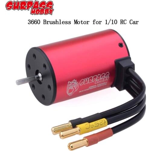 SURPASSHOBBY KK 3660 3.175mm 1750KV 2200KV 2600KV 3100KV 3300KV 3500KV 4200KV Waterproof Brushless Motor for 1:10 GTR/Lexus Car