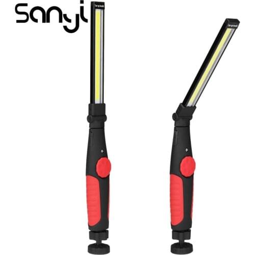 LED Working Light Portable Lantern Magnetic USB Recharge COB Flashlight Rotate 180 Hook Hanging Lamp for Car Repairing/Camping