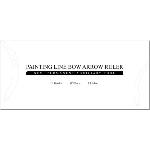 Black Gold Silver Makeup Stencil Pre-Cut Strings For Eyebrow Mapper Microblading Measuring Tool String With 10pcs Liners