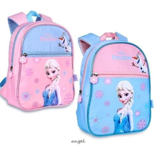 Disney Frozen Elsa Waterproof Schoolbag For Girls Pink Backpack Schoolbag For Primary School Students For Cartoon birthday gift
