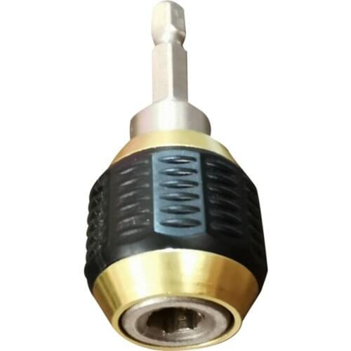 60mm Pop-Up Drill Chuck Hexagonal Screwdriver Impact Driver Adaptor 1/4 Hex Dril Bit Tool for Electric Drill