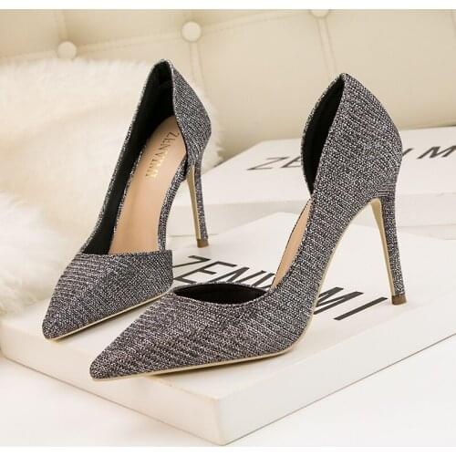 2019 Women Party Shoes High Heels Sandals Shoes For Ladies Black Heels Chaussure Mariage Femme New Arrival Women Shoes Pumps