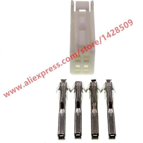 5 Sets 4 Pin Automotive Rear View Cable Plug Auto Female Socket For Toyota Mazda