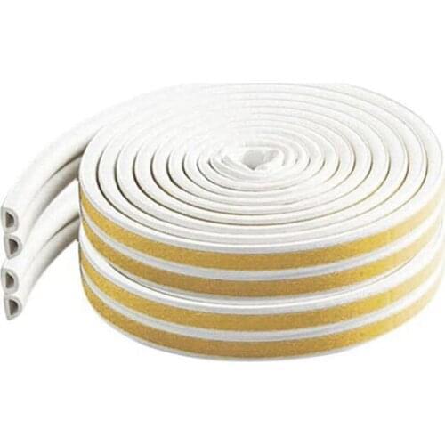 10M Self Adhesive EPDM Foam Rubber Type Doors Tape For Windows Seal Strip Soundproofing Collision Avoidance Rubber Seal Strip