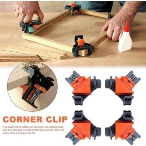 4pcs Wood Angle Clamps 90 Degree Woodworking Corner Clamp Right Clips DIY Fixture Hand Tool Set Taper T Joints Plate Dropship