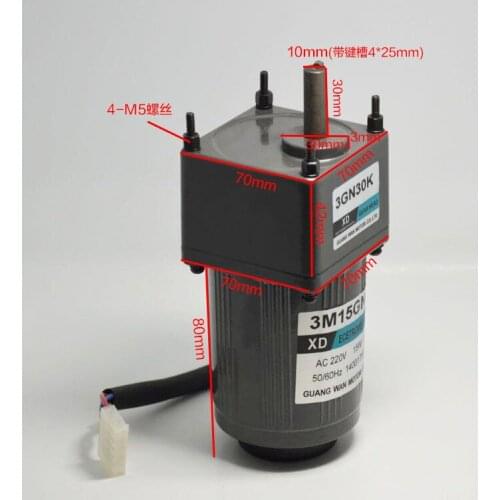 3M15GN-C AC gear motor single phase motor slow reversing micro-speed small motor AC220V / 15W