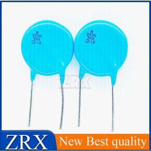 5Pcs/Lot New Original High Pressure Ceramics Capacitors 332 K 3 Kv Into Ceramic Capacitor 3.3 NF 3300 Pf 3000 V Triode In Stock