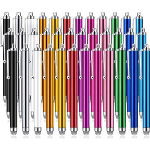 500pcs/lot Capacitive Touch Screen Pen Universal Android Tablet Mobile Phone Stylus For Samsung iphone Drawing Writing Click Pen