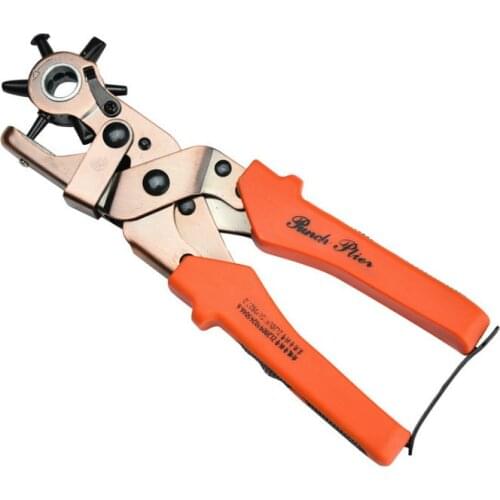 6 In 1 Heavy Punching Pliers Leather Belt Punching Pliers Heavy Punch Clamp Device Hand Belt Watchband Holes Pliers