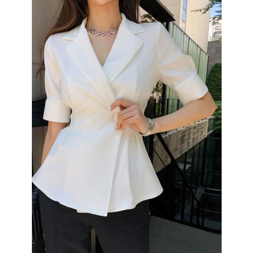 AN Women's Blazers With Short Sleeves