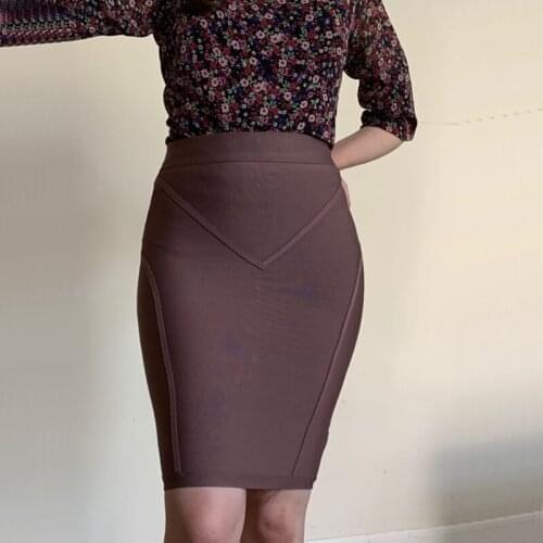 Celebrity bandage Knitted Pencil Skirts