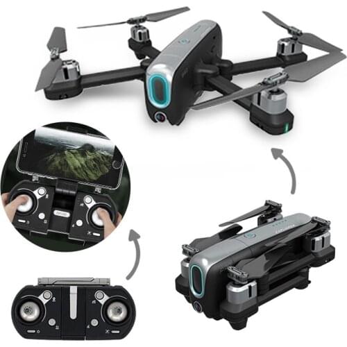 2.4GHz Drone 4K with Dual GPS Return Home , FPV RC Quadcopter w/ Camera 1080P Live Video, Adjustable Wide-Angle Camera