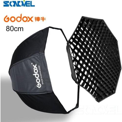 GODOX 80cm / 32" Honeycomb Grid Octagon Umbrella Softbox Photo Studio Flash Speedlite Diffuser Reflector