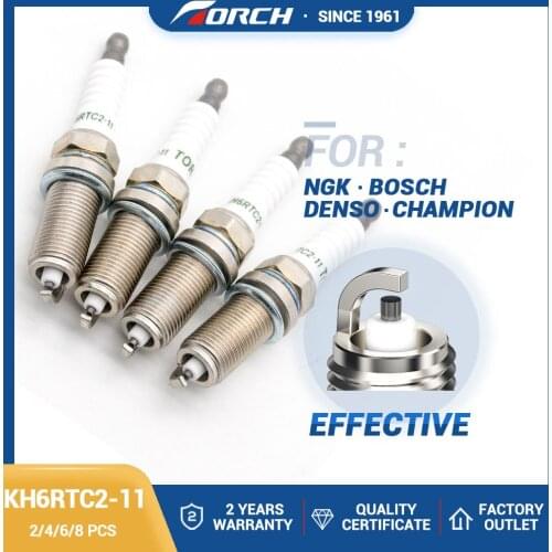 Hot Sale Automobiles Ignition Original Spark Plug TORCH KH6RTC2-11 Replace for NGK LFR6C-11 for FR7SE Champion REC10YC4