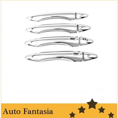 Chrome Door Handle Cover Keyless for Hyundai ix35 / Tucson ix-Free Shipping