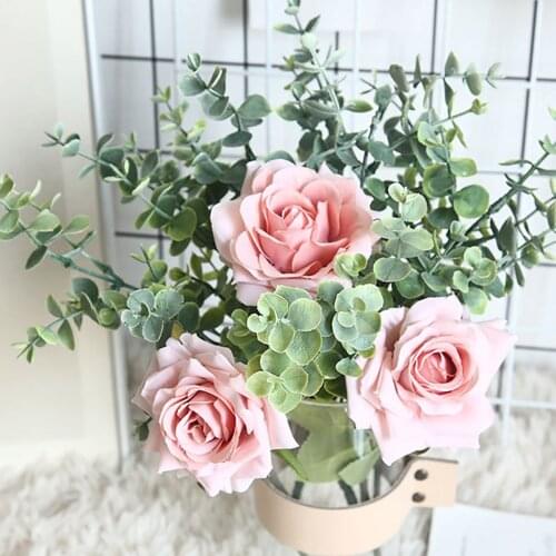 Simulation Rose Artificial Flower Home Decoration Wedding Bridal Bouquet Simulation Rose Artificial Flower Home Decoration