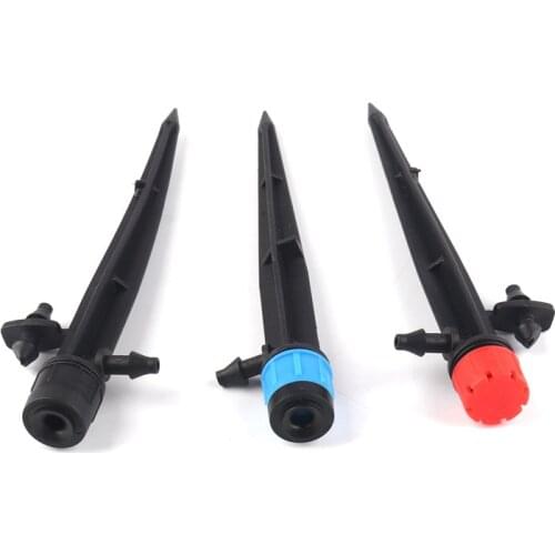 80pcs 360 Degree Ground Insert Dripper 13.5cm Plastic Adjustable Dripper Emitter for Potted Fruit Tree Drip Irrigation