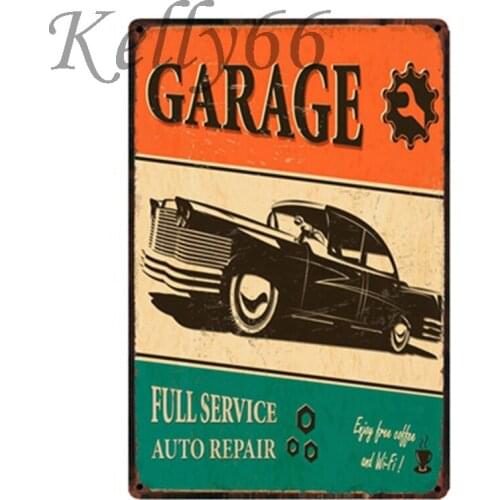 [ Kelly66 ] GARAGE Vintage Metal Sign Tin Poster Home Decor Bar Wall Art Painting 20*30 CM Size y-1585