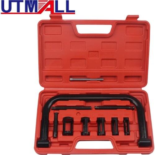 10pcs Valve Spring Compressor Kit Removal Installer Tool For Car Van Motorcycle Engine