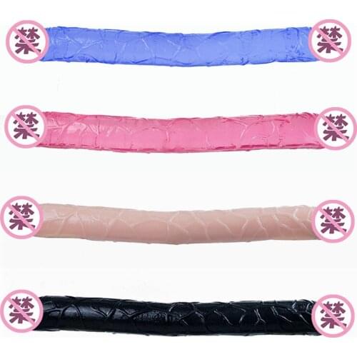 Crystal Simulation Female Penis Double-headed Dual-use Female Masturbation Device Extended Version Adult Sex Products