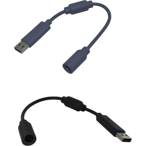 50PCS Top selling for Microsoft xbox360 for Xbox 360 USB Breakaway cable line PC Cable off Cord Adapter with filter