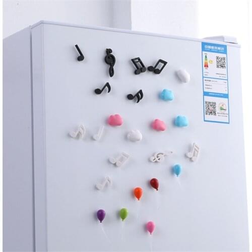 6pcs/Set Fridge Magnets Creative Musical Notes Magnet Refrigerator Message Sticker Home Decor Kitchen Accessory Educational Toy