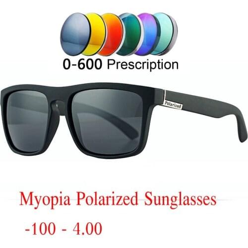 MINCL/ 2019 Finished myopia Prescription Polarized Men Sunglasses brand designer Square Sun Glasses Unisex driving goggles NX
