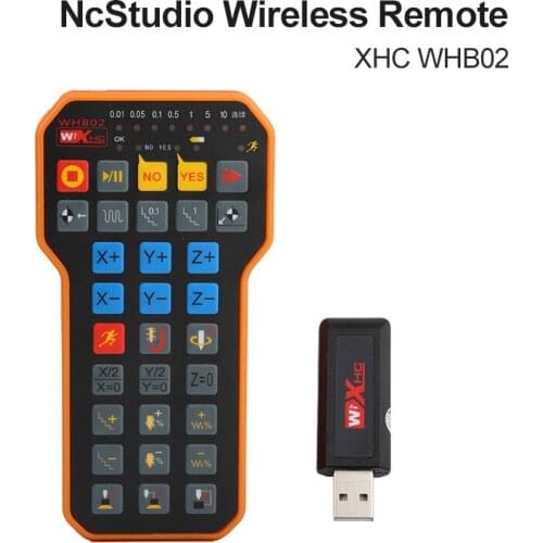 NC Studio USB Wireless Remote Control Handle XHC WHB02 DSP Control Handle CNC Router Engraving And Cutting Machine