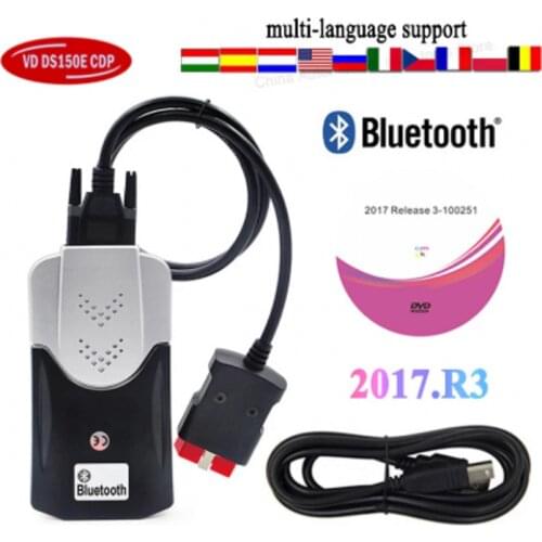 2021 NEW VCI 2017.R3 Keygen Vd Ds150e Cdp With Bluetooth for Delphis Obd2 Scanner Diagnostic Repair Tool with usb