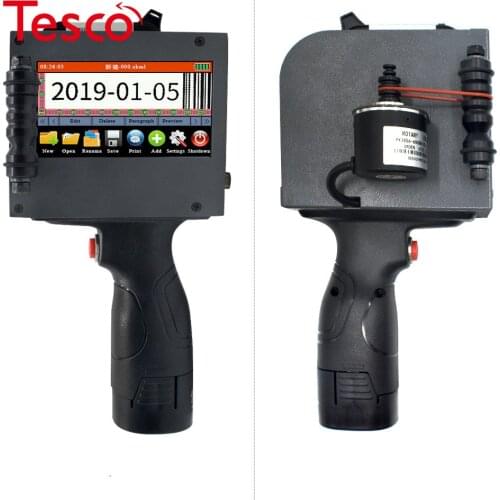 Touch Screen Handheld Portable Printer Mini Inkjet Label Print Machine Intelligent USB QR Code Inkjet Label Printer 2-50.8mm