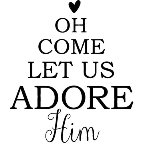 "ADORE" Letters Transparent Clear Stamps DIY Scrapbooking Album Card Making DIY Decoration Making Embossing Stencil 7.5*7.5cm