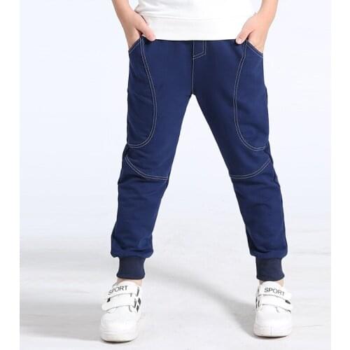 Children Pants For Boys Sports Kids Trousers Autumn Sweatpants For Boys Pants Spring Boys Active Clothes 4 6 8 10 12 13 Years