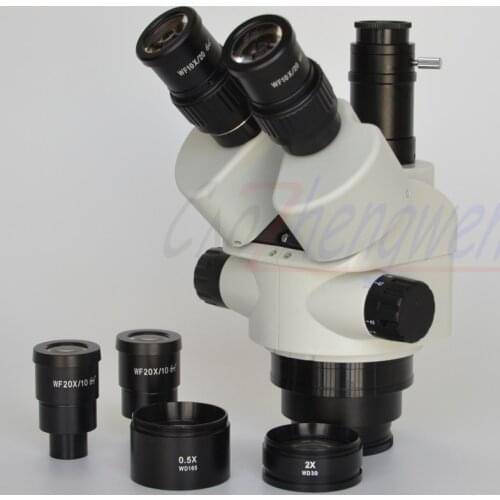 FYSCOPE 3.5X-180X Simul-Focal Trinocular Zoom Stereo Microscope Head Inspection Microscope