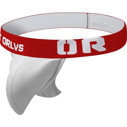 ORLVS Brand Mens Panties Jockstrap Slip Homme Underwear Mens Briefs Gay Underpants Cooton Sexy Underwear