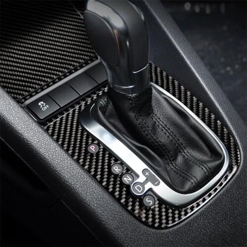 Steering Wheel Gear Shift Panel Internal Sticker For Volkswagen Golf 6 Gti R MK6 Accessories Car Styling Carbon Fiber Decoration