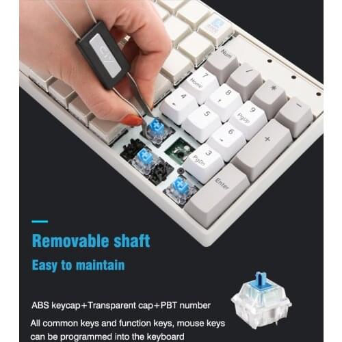 Waterproof And Dustproof 105 Keys Full Programmable Transparent Keycap POS Keyboard KB105A