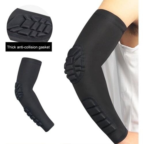 1Pc Arm Sleeve Armband Elbow Support Basketball Arm Sleeve Breathable Football Safety Sport Elbow Pad Brace Protector#40