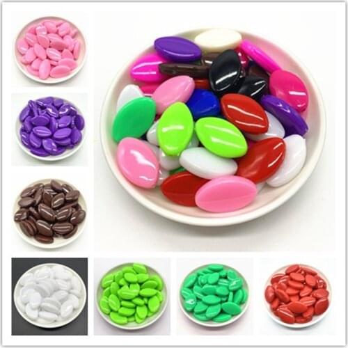 10pcs 25x15mm Seed Beads Acrylic Beads Spacer Loose Beads For Jewelry Making DIY Bracelet Earring