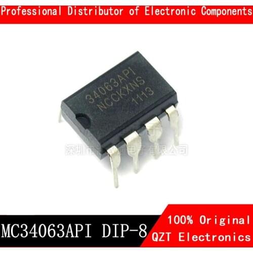10PCS MC34063API DIP8 MC34063AP1 DIP MC34063 34063API DIP-8 new and original IC