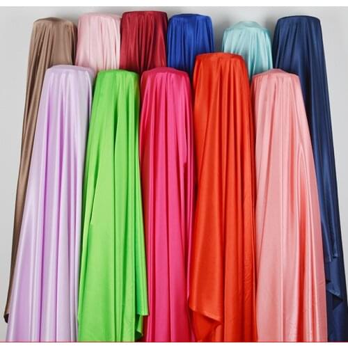 100% polyester stretch satin pajamas fabric stage clothing anti-silk lining dress sewing fabric