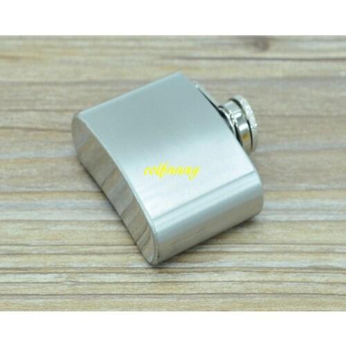 100pcs/lot Fast shipping Portable Outdoor 2oz Mini Stainless Steel Hip Flask 2 oz flask Can customize logo