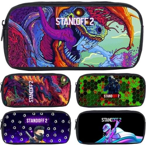 3D Print Hot Game Standoff 2 PencilCase Women Cosmetic Bag Kawaii PenBox Children Funny School Penbag Boys Girls Cosplay Handbag