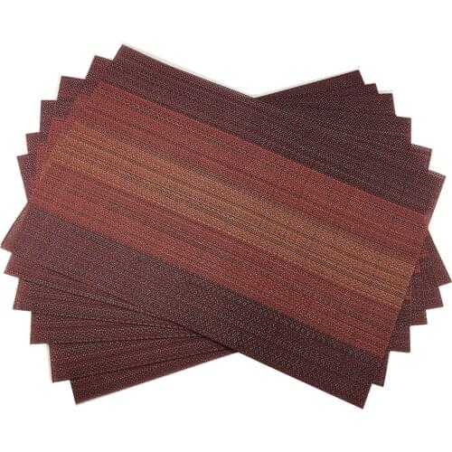 4pcs Placemats PVC Placemat Bar Mat Plate Set Kitchen Hot Pads 30*45cm Dining Table Mat Pvc Waterproof Heat Insulation Coaster